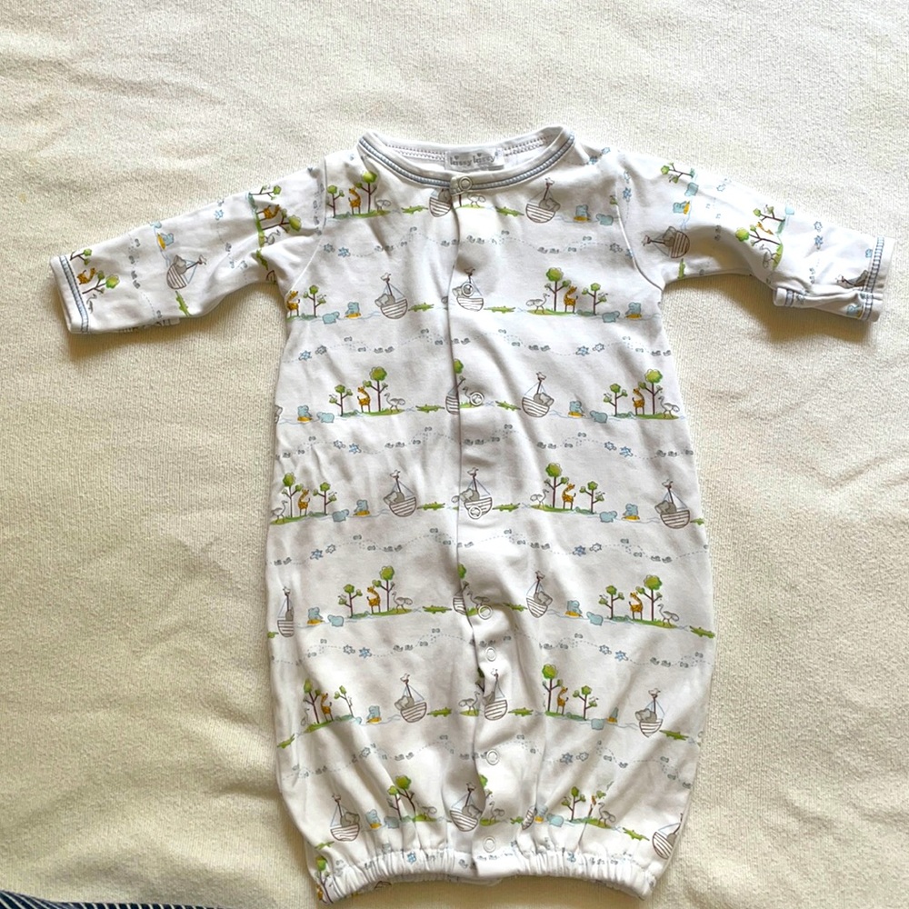 Kissy Kissy Blue Noah’s print Convertible Gown